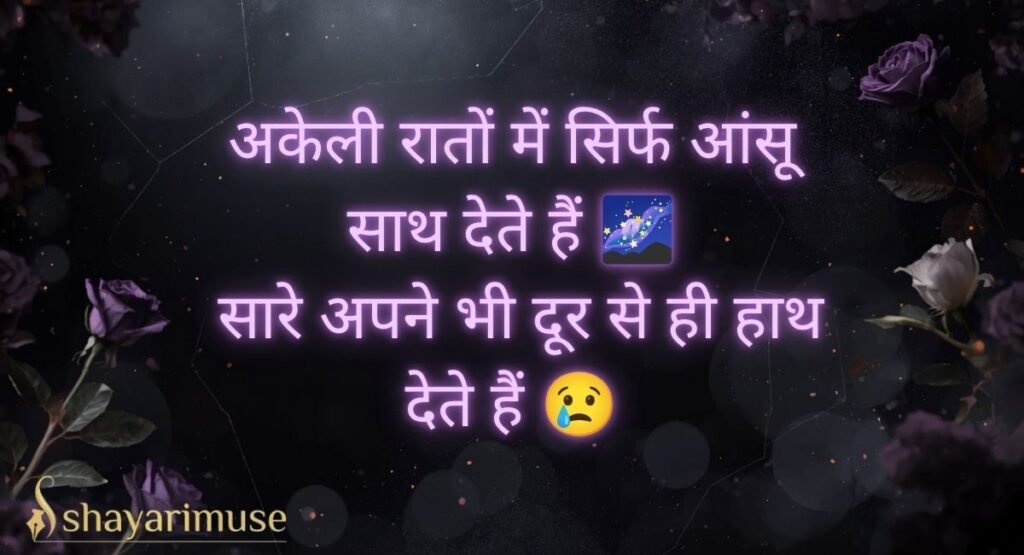 Emotional Sad Shayari for Girls Feeling Lonely 🌙