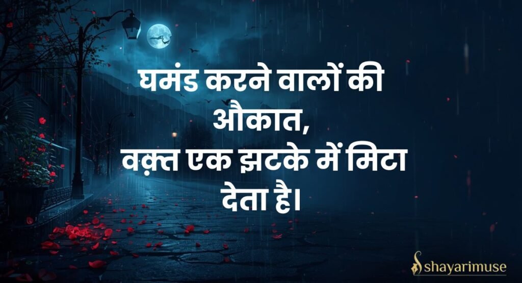 Ghamand Aukat Shayari