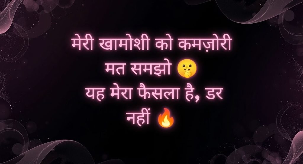 Attitude Shayari For Girls With Emoji