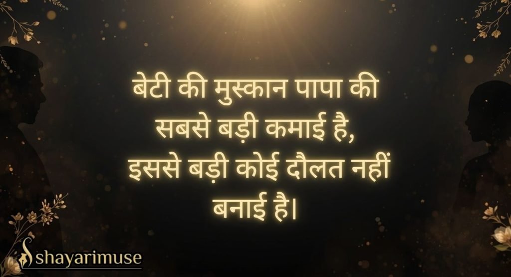 Beti Papa Ke Liye Short 2 Line Shayari