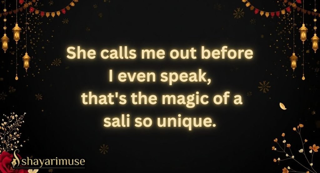 Jija Sali Shayari in English