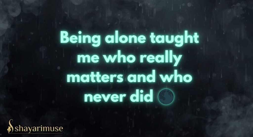 Sad Alone Shayari In English