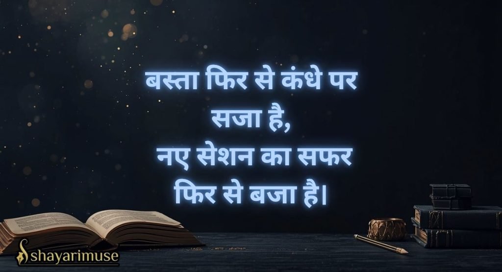 Back to School / Naye Session Shayari