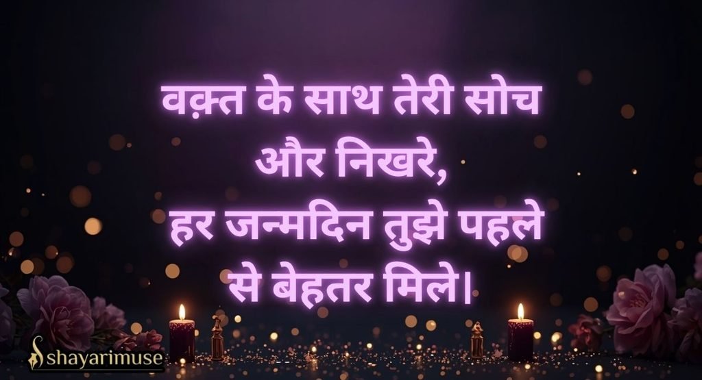 Best 2 Line Happy Birthday Shayari in Hindi