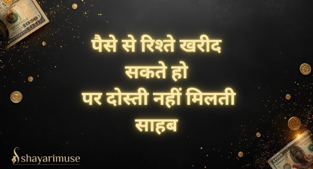 Dosti Aur Paisa Shayari