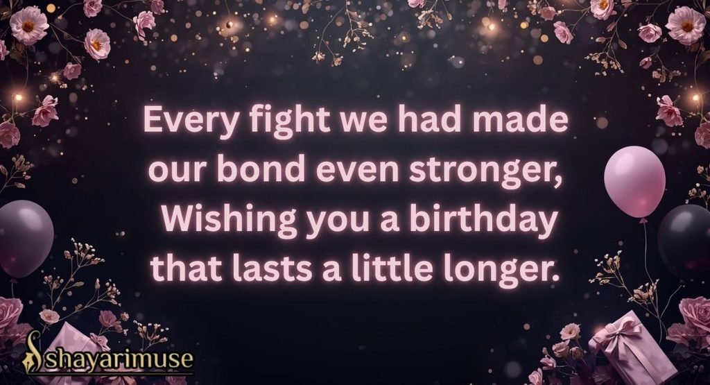 Happy Birthday Sister Shayari in English