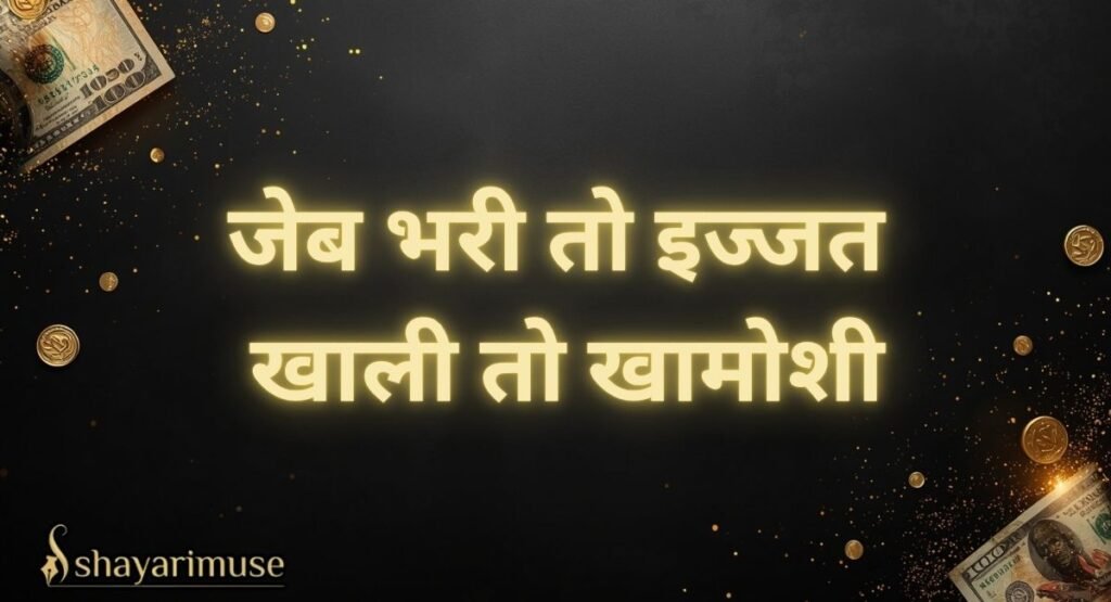 Paisa Shayari for Instagram Caption / Status