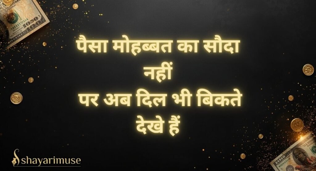 Pyar Aur Paisa Shayari