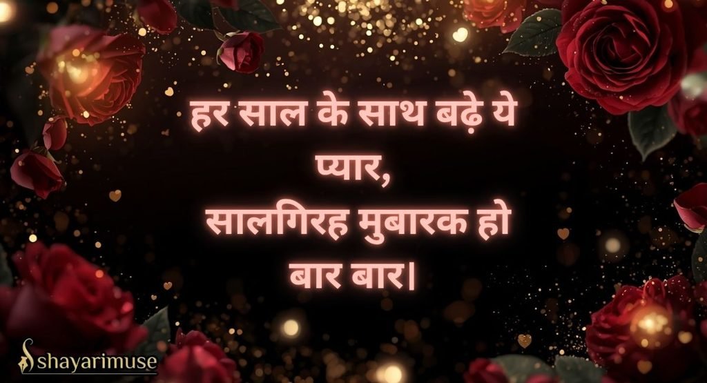 Short 2-Line Anniversary Shayari (WhatsApp Status)
