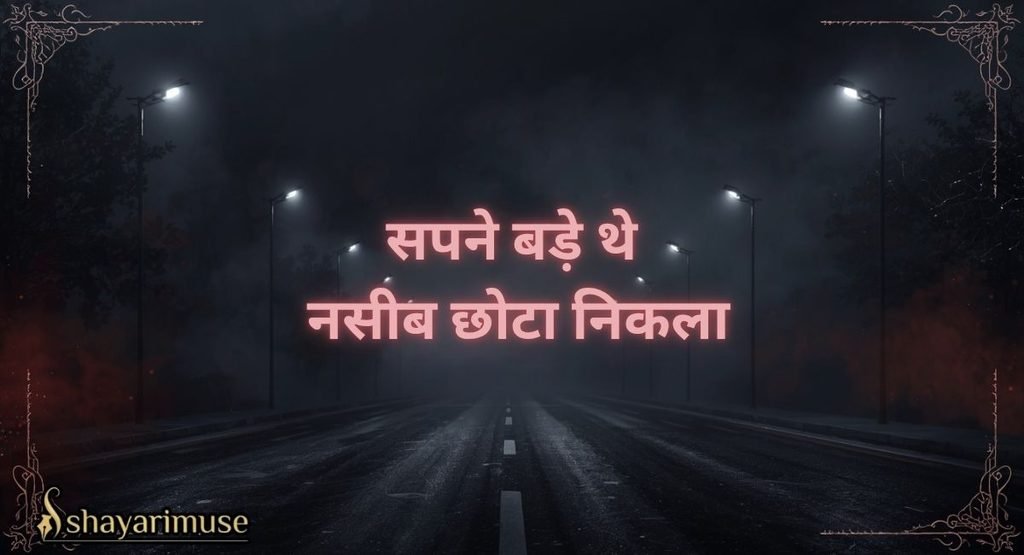 खराब किस्मत शायरी 2 लाइन