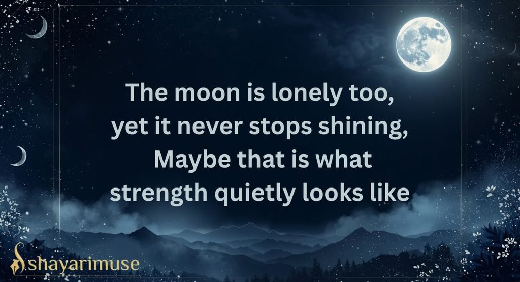Chand Shayari in English