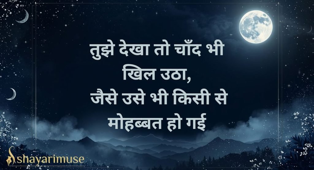Chand Shayari Love / Romantic