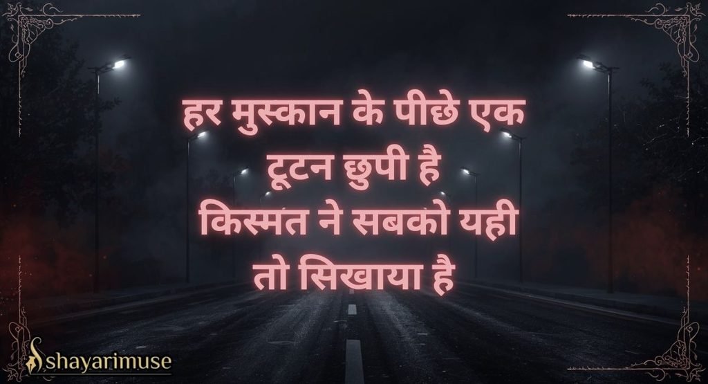 Dard Bhari Kharab Kismat Shayari