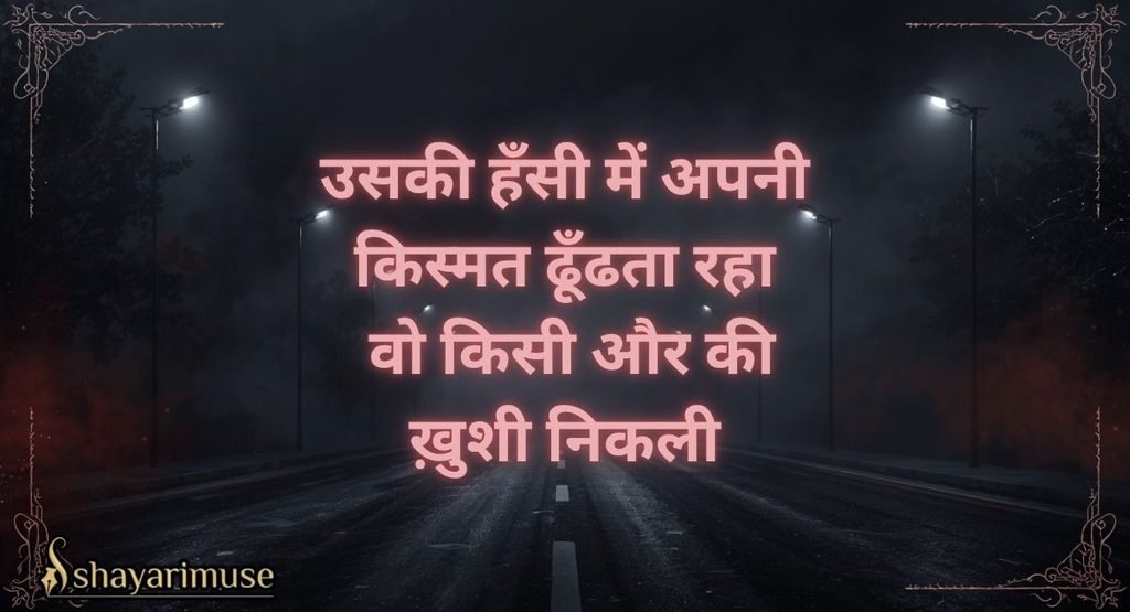 Kharab Kismat Love Shayari | मोहब्बत में बदकिस्मती