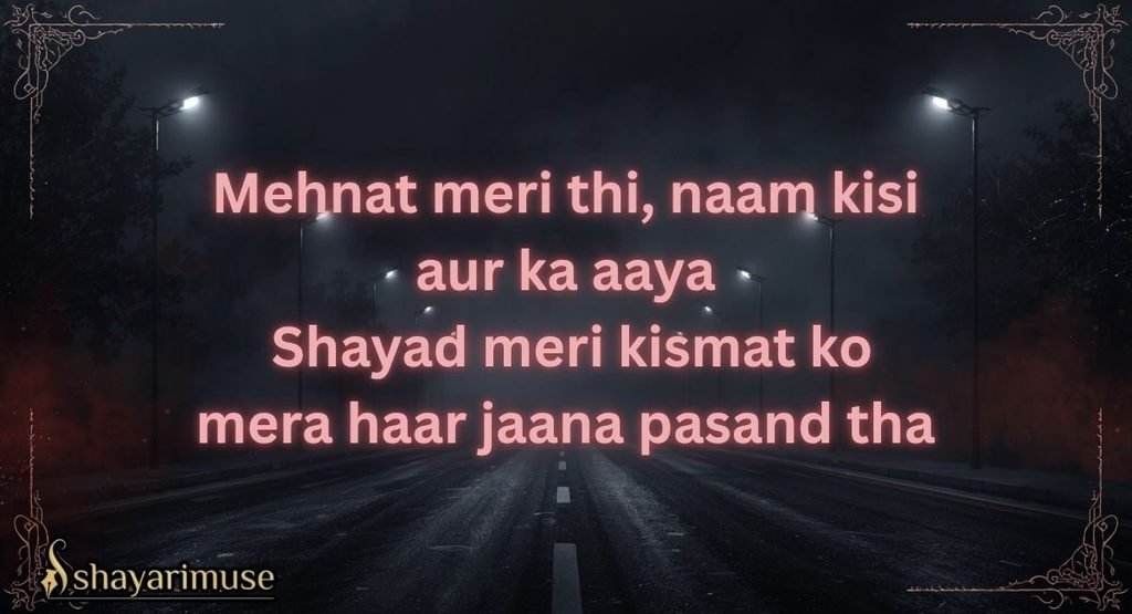 Kharab Kismat Shayari In Hinglish