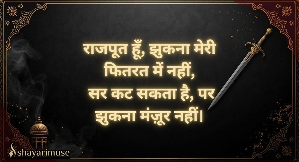 Rajput Shayari in Hindi – राजपूती शान की दमदार शायरी