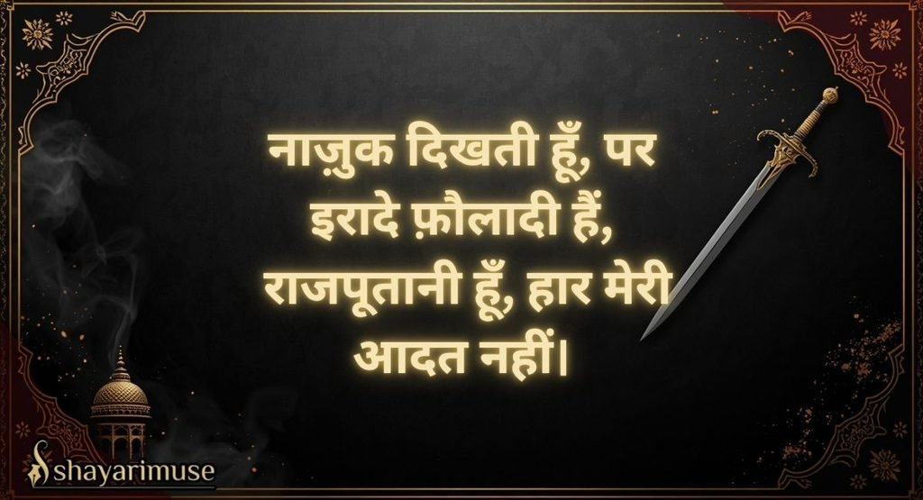 Rajputani Shayari – राजपूतानी की शान